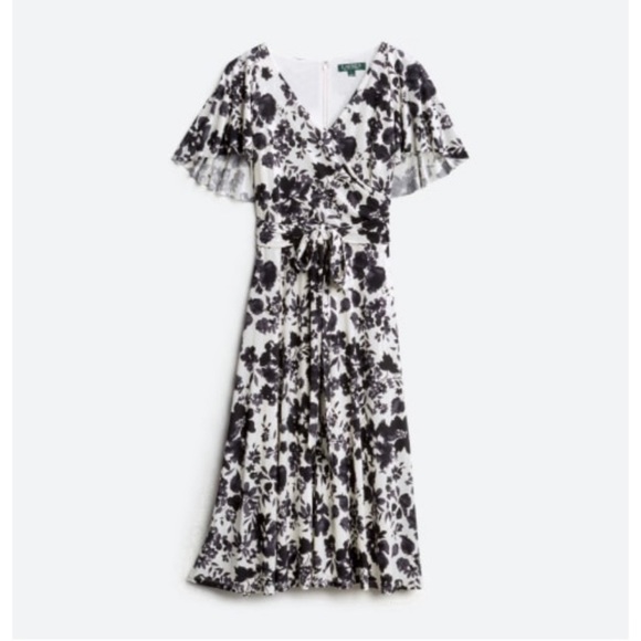Lauren Ralph Lauren Dresses & Skirts - Lauren Ralph Lauren Leota Faux Wrap Midi Dress